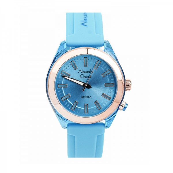 Alexandre Christie AURORA AC 2928 Rosegold Light Blue LHRRGLB